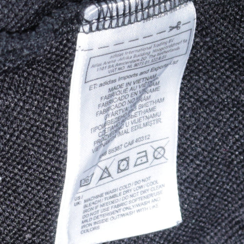 Adidas Men's Black Crew Neck Skateboarding Sweatshirt Size M