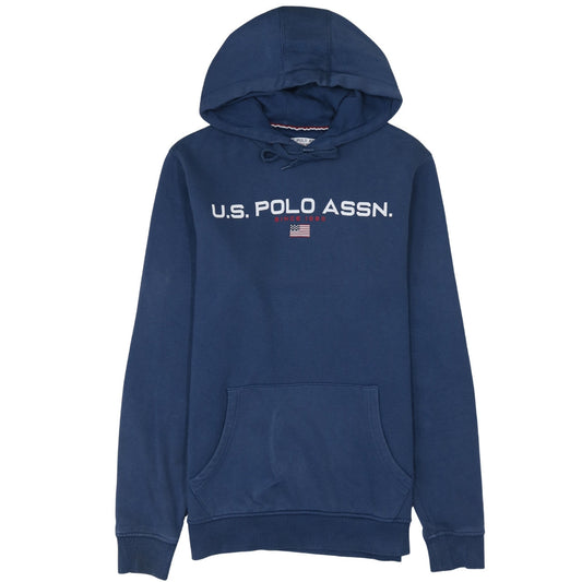 U.S. Polo Assn. Men's Blue Small Pullover Hoodie with Logo