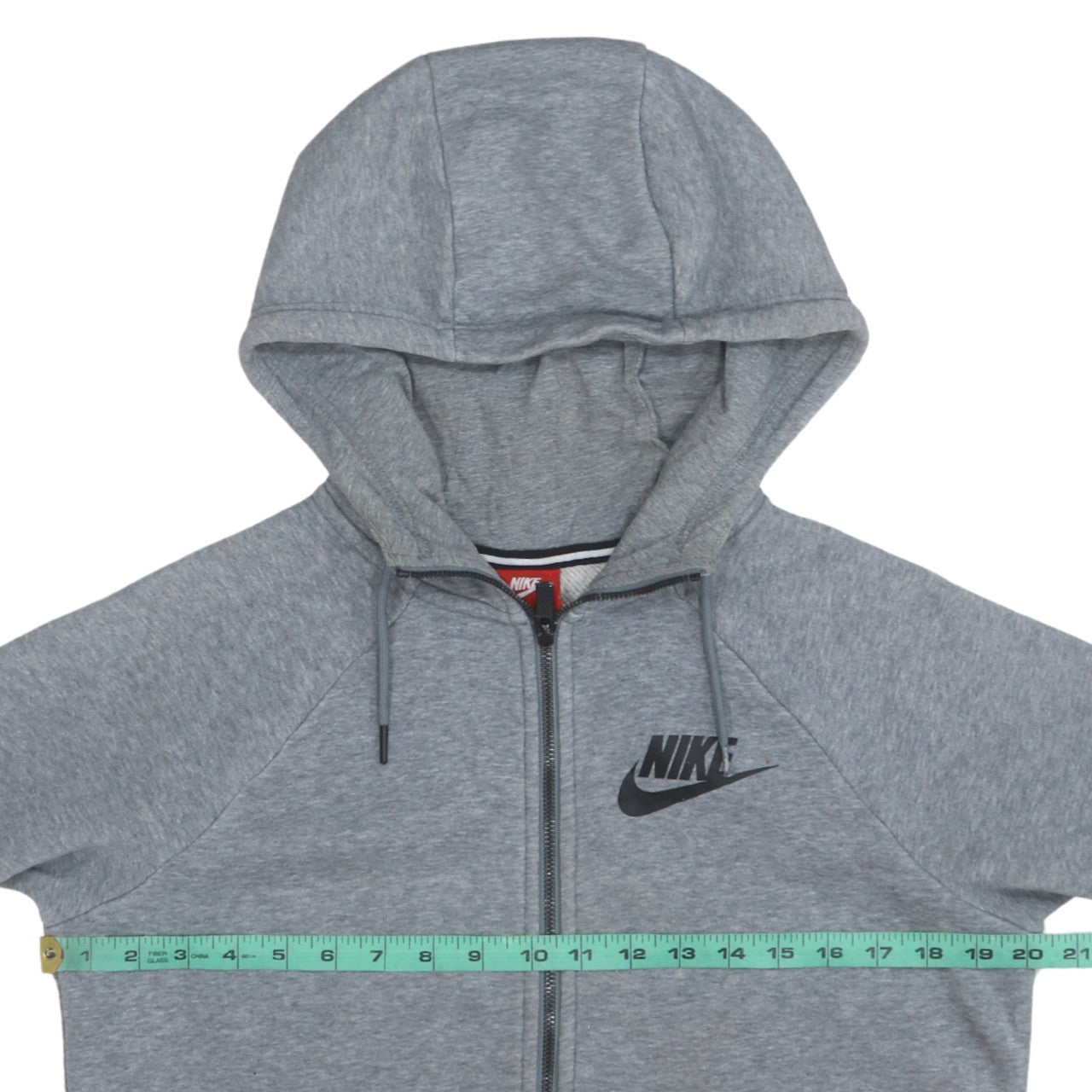 Nike Men's Grey Full Zip Hoodie Size S Sportswear Classic Fit