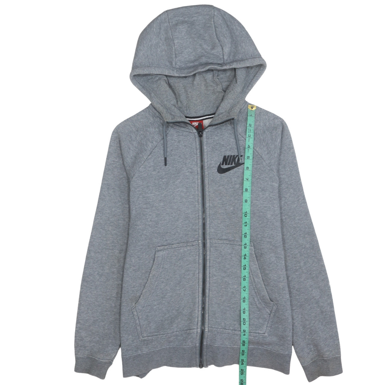 Nike Men's Grey Full Zip Hoodie Size S Sportswear Classic Fit