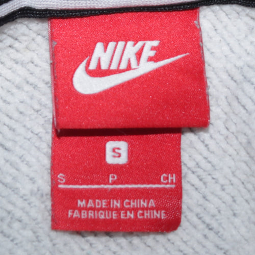 Nike Men's Grey Full Zip Hoodie Size S Sportswear Classic Fit