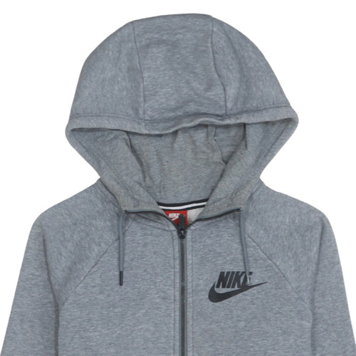 Nike Men's Grey Full Zip Hoodie Size S Sportswear Classic Fit