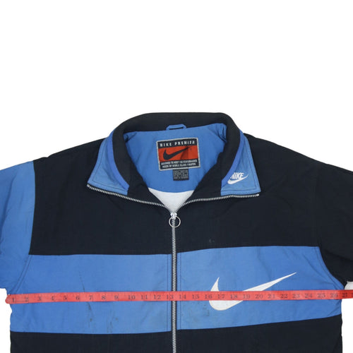 Nike Premier Men's Blue Black Full Zip Lightweight Bomber Jacket XL