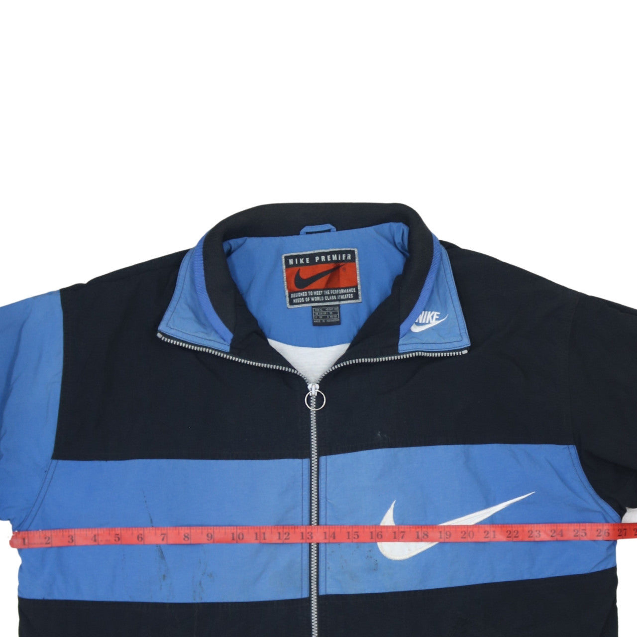 Nike Premier Men's Blue Black Full Zip Lightweight Bomber Jacket XL