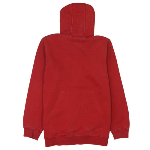 Adidas Boys Red Pullover Hoodie - Size 11-12 Years, Classic Logo Design