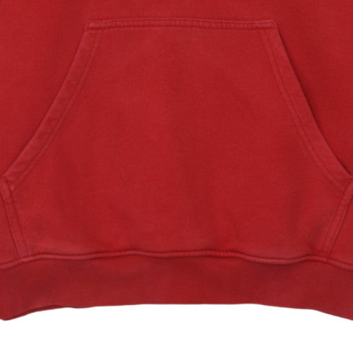 Adidas Boys Red Pullover Hoodie - Size 11-12 Years, Classic Logo Design