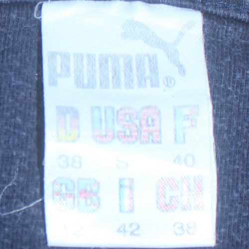 Puma Men's Blue Crew Neck Long Sleeve Pullover Sweatshirt S