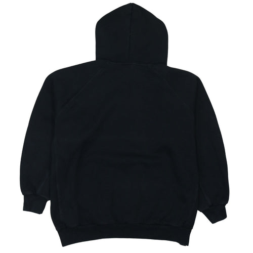 Adidas Womens Black Pullover Hoodie L Relaxed Fit Cotton Blend