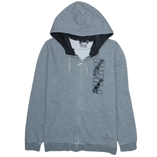 Puma Men's Grey Full Zip Hoodie Size M Regular Fit