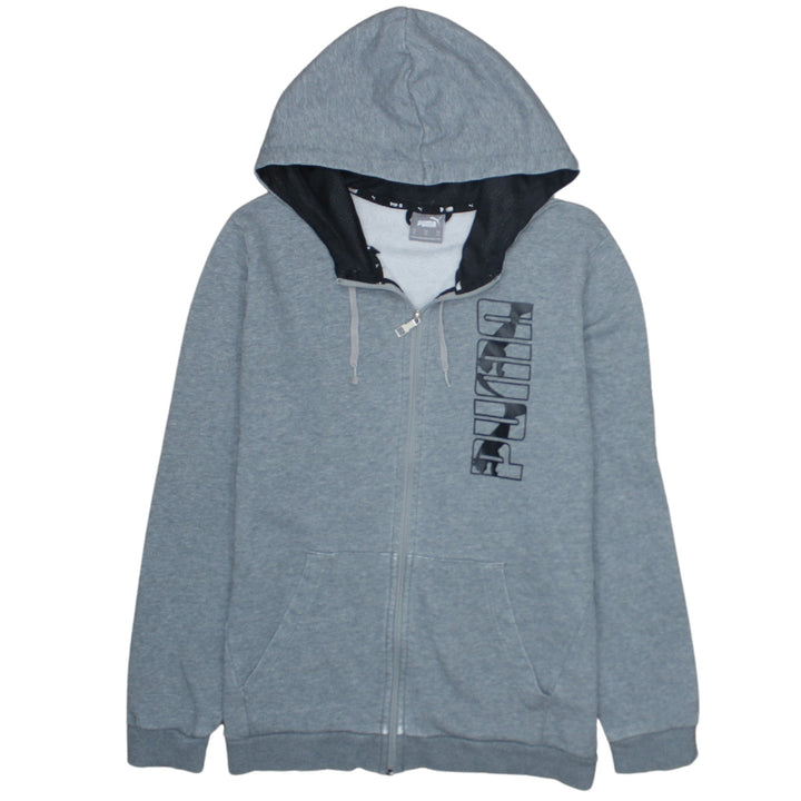 Puma Men's Grey Full Zip Hoodie Size M Regular Fit