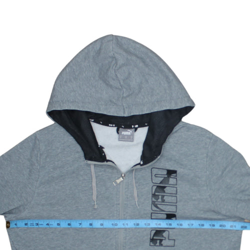 Puma Men's Grey Full Zip Hoodie Size M Regular Fit