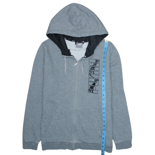 Puma Men's Grey Full Zip Hoodie Size M Regular Fit