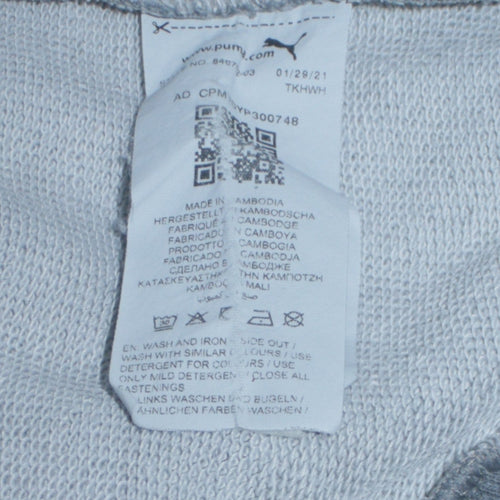 Puma Men's Grey Full Zip Hoodie Size M Regular Fit