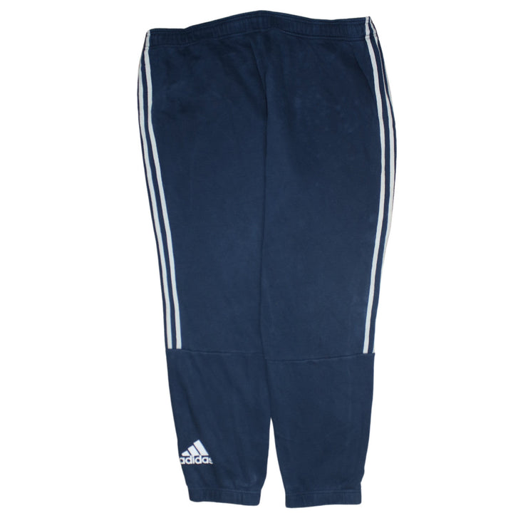 Adidas Men's Blue Jogger Trousers Regular Fit Fleece Comfort Pants
