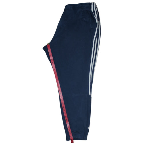 Adidas Men's Blue Jogger Trousers Regular Fit Fleece Comfort Pants