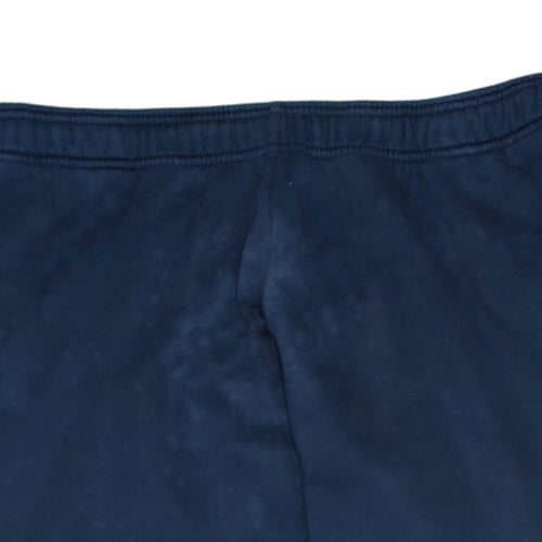 Adidas Men's Blue Jogger Trousers Regular Fit Fleece Comfort Pants