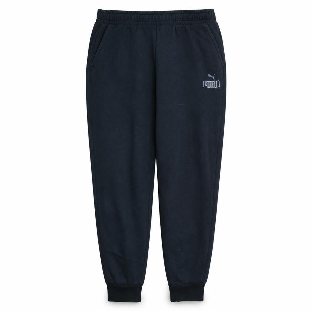 Front view of Puma Men’s Black 2XL Jogger Sweatpants with Logo