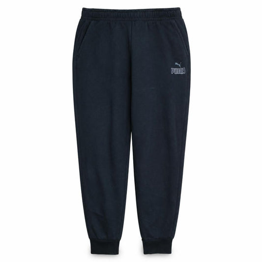 Front view of Puma Men’s Black 2XL Jogger Sweatpants with Logo