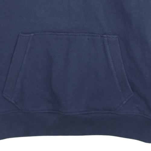 Tommy Hilfiger Boys Navy Blue Pullover Hoodie 164 Cotton Logo Design