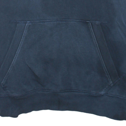 Original Penguin Men's Blue Pullover Hoodie Size M Fleece Cotton Blend