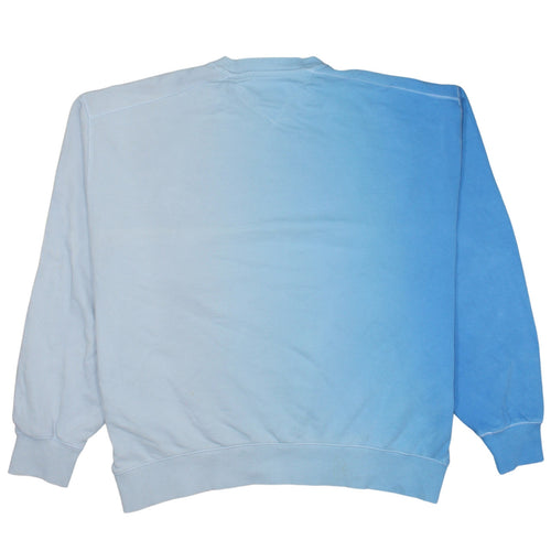 Tommy Jeans Men's Blue L Pullover Sweatshirt Crew Neck Logo Cotton