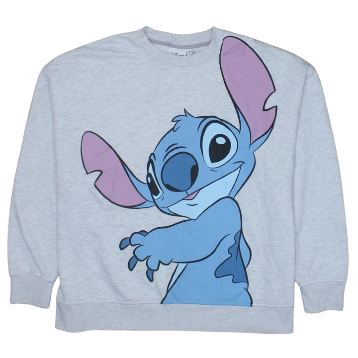 Disney Primark Women’s Grey Stitch Sweatshirt L Pullover Crew Neck