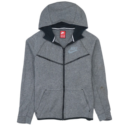 Nike Boys Grey Full Zip Hoodie XL 13-15 Years Hooded Sweatshirt