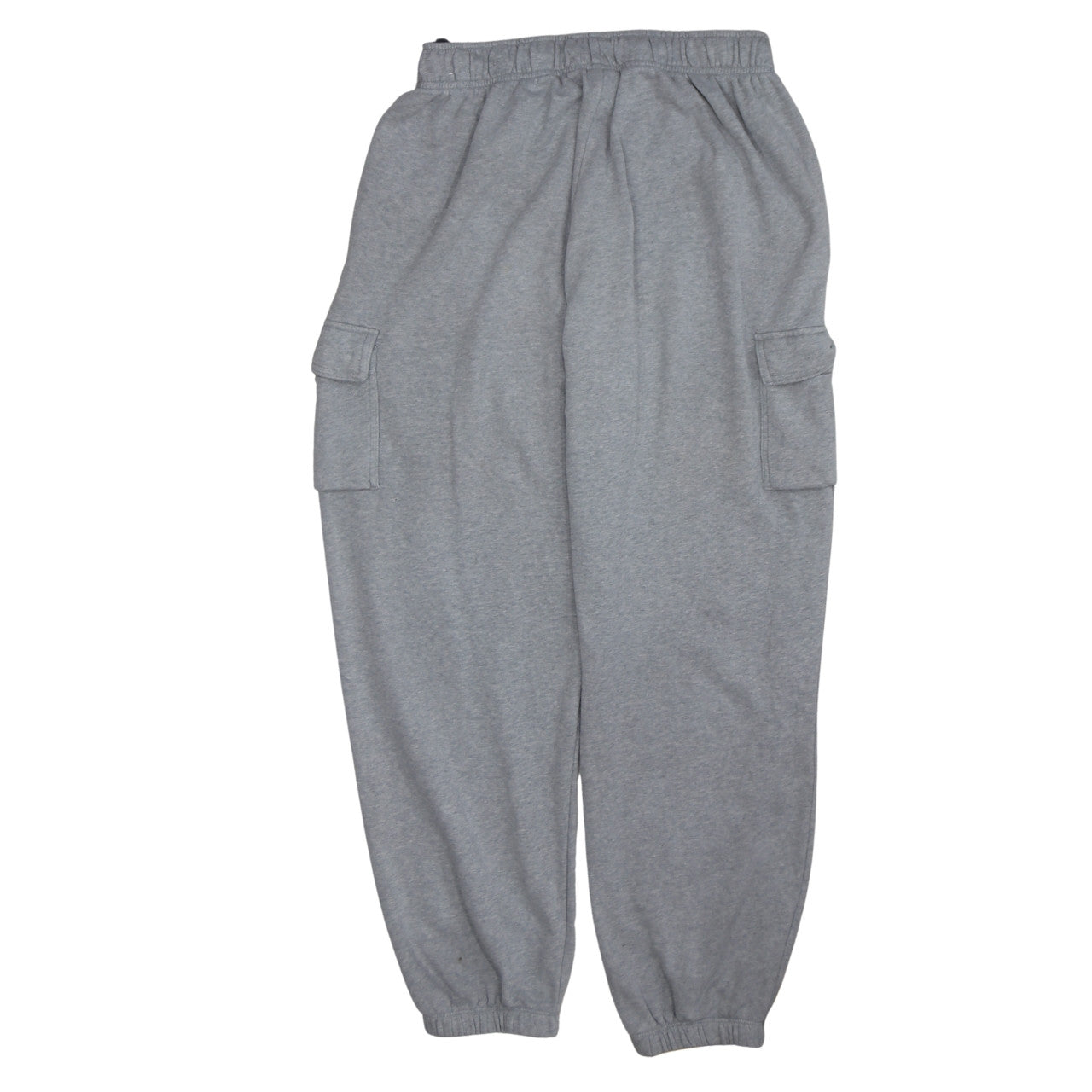 Nike Men's Grey Cargo Fleece Jogger Trousers Size M