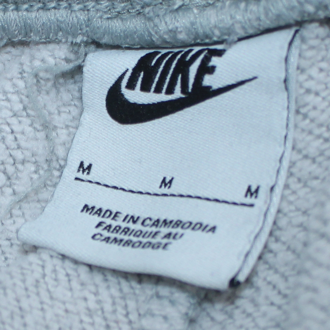 Nike Men's Grey Cargo Fleece Jogger Trousers Size M