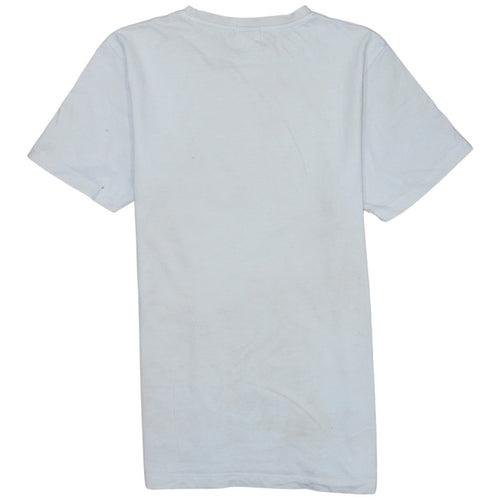 Ellesse Men's White Small Logo Graphic Cotton T-Shirt