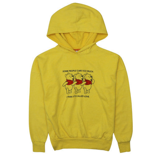 Disney Women's Yellow Winnie the Pooh Pullover Hoodie XS