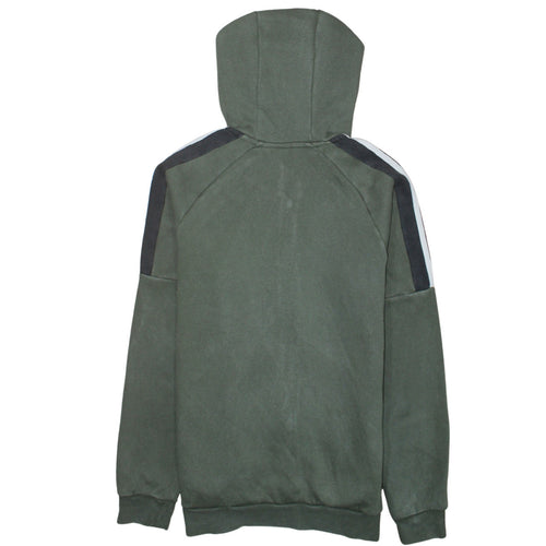 Adidas Boys Green Full Zip Hoodie Size XL - Hooded Fleece Sweatshirt