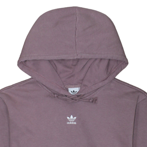 Adidas Womens Mauve Hooded Pullover Sweatshirt Size 12
