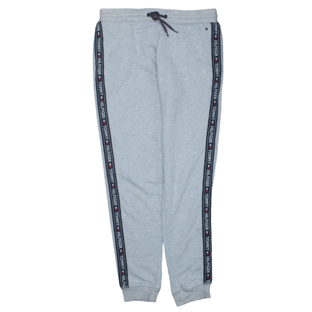 Tommy Hilfiger Mens Grey Regular Fit Logo Jogger Trousers M