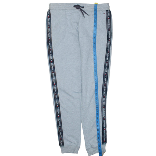 Tommy Hilfiger Mens Grey Regular Fit Logo Jogger Trousers M