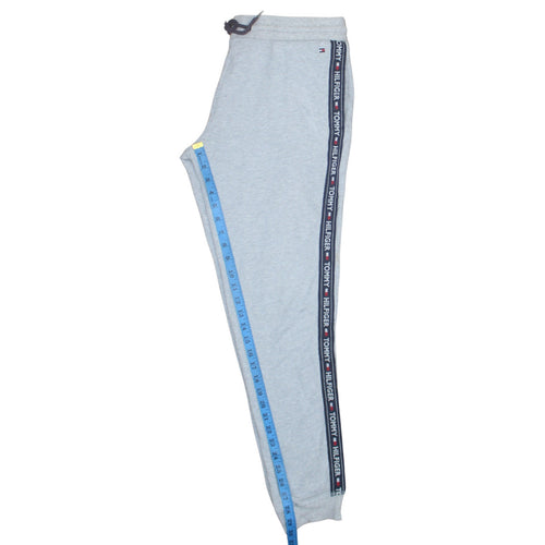 Tommy Hilfiger Mens Grey Regular Fit Logo Jogger Trousers M