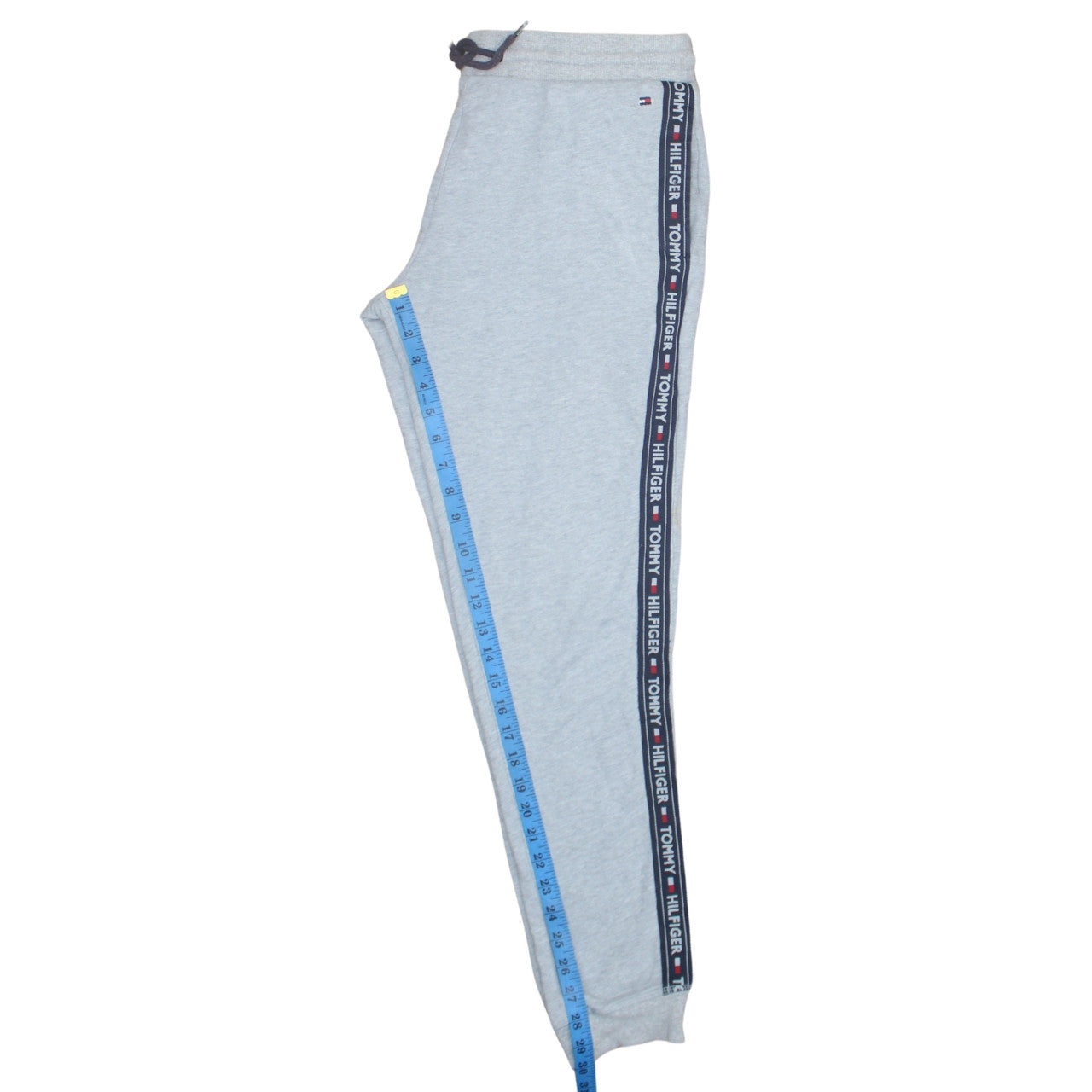 Tommy Hilfiger Mens Grey Regular Fit Logo Jogger Trousers M