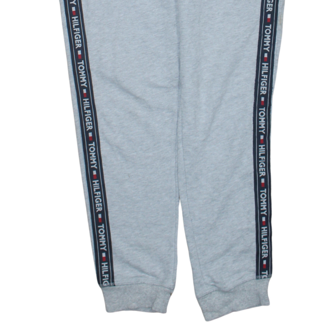 Tommy Hilfiger Mens Grey Regular Fit Logo Jogger Trousers M