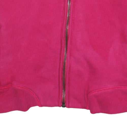 Diesel Womens Pink Full Zip Hoodie Medium Cotton Blend