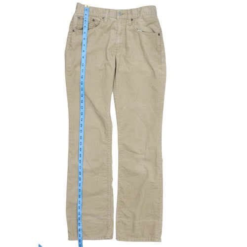 Levi Strauss & Co. Men's Beige Corduroy Chino Trousers 29x32 Regular Fit