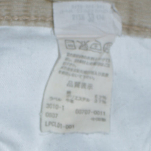 Levi Strauss & Co. Men's Beige Corduroy Chino Trousers 29x32 Regular Fit
