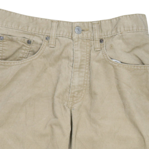 Levi Strauss & Co. Men's Beige Corduroy Chino Trousers 29x32 Regular Fit