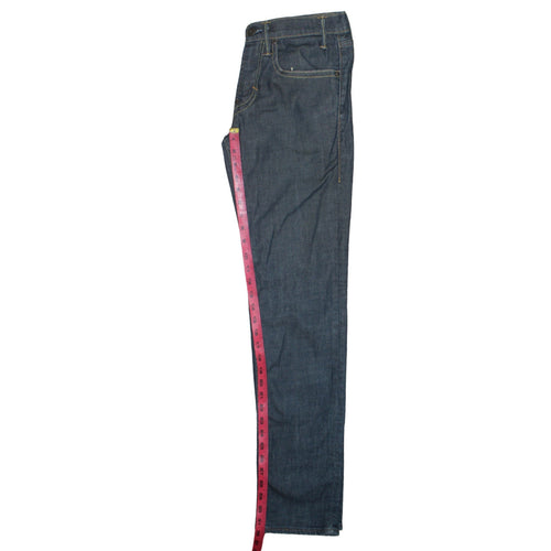 Levi's Men's Blue 33x32 Straight Leg Denim Jeans Regular Fit