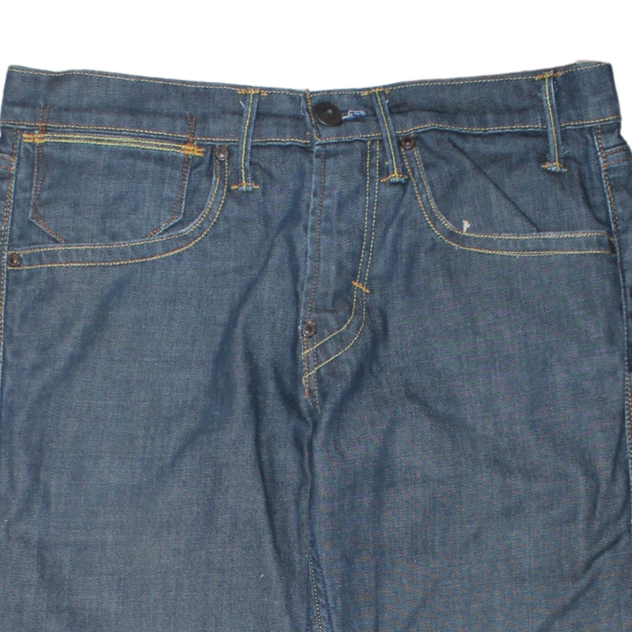 Levi's Men's Blue 33x32 Straight Leg Denim Jeans Regular Fit
