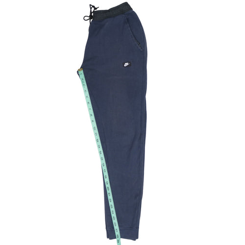 Nike Mens Blue Jogger Sweatpants Regular Fit Fleece Trousers M