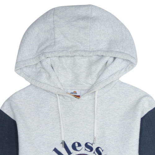 Ellesse Men's Grey XS Pullover Hoodie Embroidered Logo