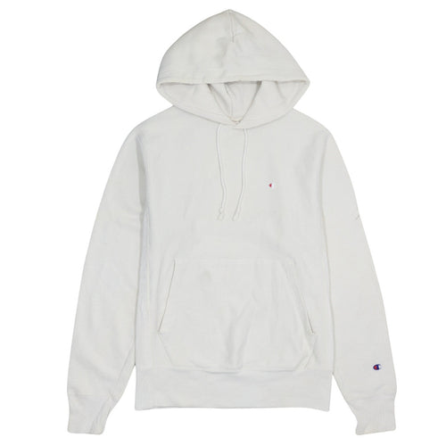Champion Men's White Reverse Weave Pullover Hoodie Size Small