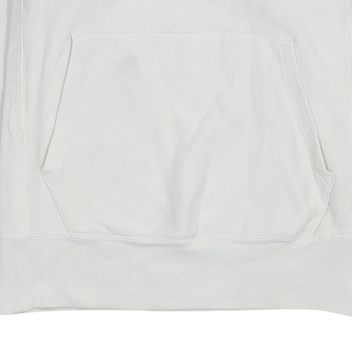Champion Men's White Reverse Weave Pullover Hoodie Size Small