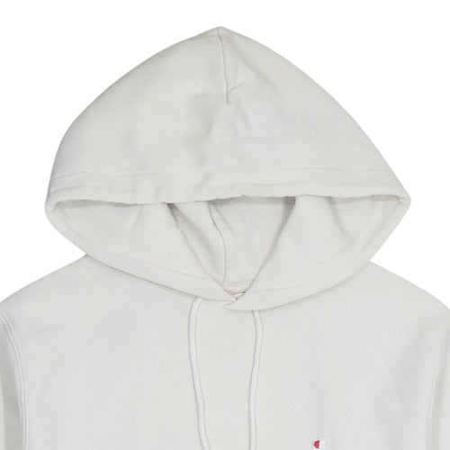 Champion Men's White Reverse Weave Pullover Hoodie Size Small