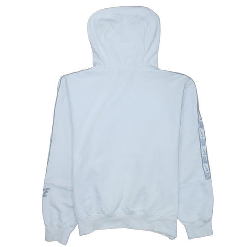 Nike Men White Pullover Hoodie S Sports Logo Fleece Sweatshirt